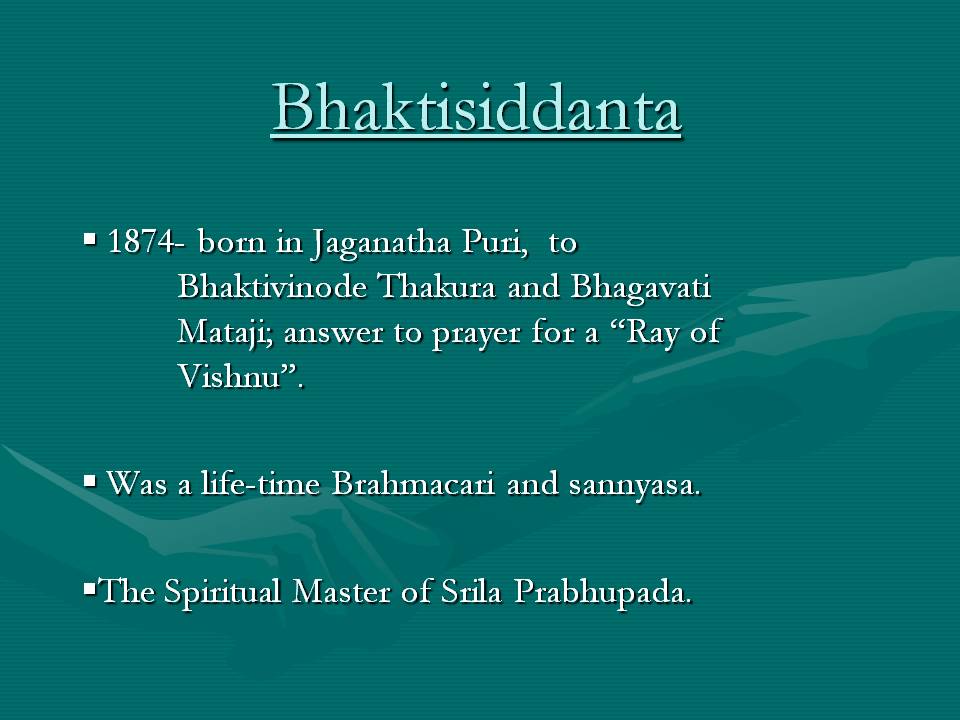 Bhaktisiddhanta Sarasvati Thakur